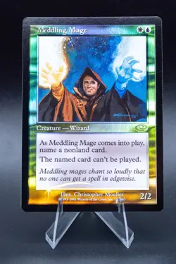 Meddling Mage: 2001 Magic the Gathering - Planeshift Foil - Image 1