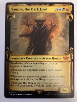 2023 MTG Magic the Gathering Lord of the Rings LOTR Scroll Sauron The Dark Lord - Image 1