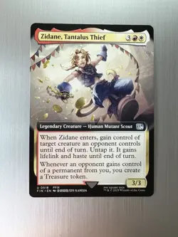 Zidane, Tantalus Thief - 518 - Magic: Final Fantasy MTG - Uncommon -Extended Art - Image 1