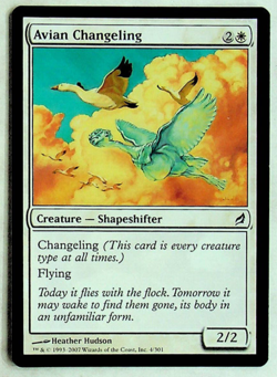 Avian Changeling - Lorwyn Ed. - 2007 - Magic the Gathering Card - Image 1