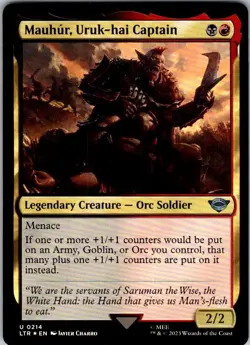 Magic | LTR | Mauhur, Uruk-hai Captain | 214 | Foil | NM - Image 1