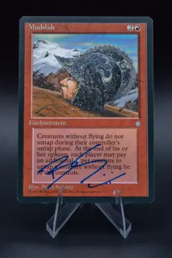 Mudslide (SIGNED): 1995 Magic the Gathering - Ice Age - Image 1