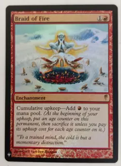 MTG Braid of Fire Mystery Booster Foil Magic The Gathering TCG Collectable #Live - Image 1