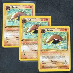 x1 Pokemon TCG 1999 Pokemon Fossil 1st Edition Kabuto #50/62 NM/LP - 3 Available - Image 1