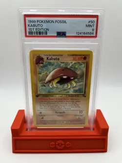 PSA 9 1999 Pokemon Fossil Kabuto #50 1st Edition - Image 1