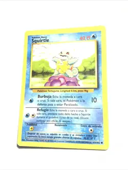 SQUIRTLE 40 PI - 63/102 - SPANISH Base Set - Pokemon Card - PL - Image 1