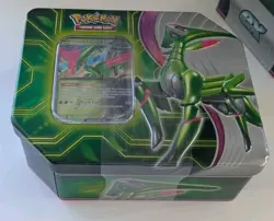 Pokemon TCG: Paradox Clash Tin (Iron Leaves ex) Sealed - Image 1