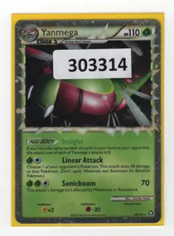 (303314) YANMEGA PRIME 98/102 Ultra Rare Holo HGSS Triumphant Pokemon Card - NEW - Image 1