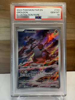 2023 Pokemon Paradox Rift: #199 Groudon ex - Special Illustration - PSA 10 - Image 1