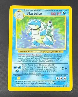 POKEMON TCG BLASTOISE 2/102 BASE SET RARE HOLO VERY GOOD CONDITION LIGHT PLAY - Image 1
