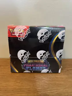 Pokemon TCG Mega Evolution Phantasmal Flames Booster Box Factory Sealed 36 Packs - Image 1