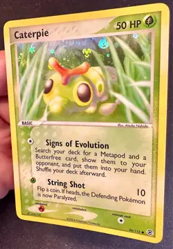 Caterpie 56/112 2004 EX FireRed & LeafGreen Pokemon Card TCG Reverse Holo - VLP - Image 2