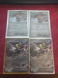 Pokemon TCG 2x Meltan 102/142 2x Melmetal EX 105/142 Stellar Crown Stamped - Image 1