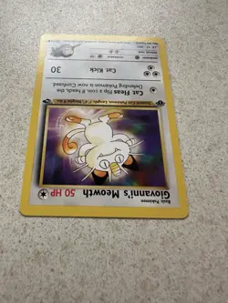 Giovanni's Meowth 74/132 Gym Challenge 1st Edition Vintage Pokemon Card - Image 5