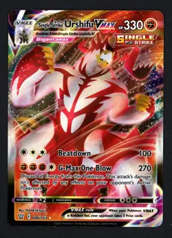 Single Strike Urshifu VMAX 086/163 Battle Styles Ultra Rare Pokemon TCG - Image 1