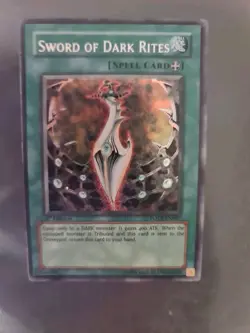 YUGIOH SWORD OF DARK RITES SECRET RARE FOTN-EN067 1ST ED NM - Image 1