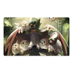 Pokemon Playmat Decidueye Rowlet TCG CCG Play Pad Trading Card Game Mat Mousepad - Image 1