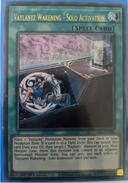 YuGiOh Vaylantz Wakening - Solo Activation Ultra Rare 1st Edition DABL-EN068 - Image 1