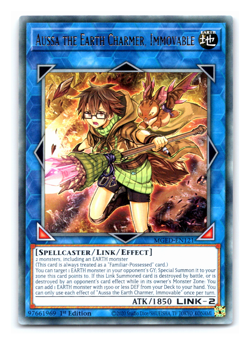 Aussa the Earth Charmer, Immovable - MGED-EN121 - Rare 1st Edition - Yugioh - Image 1