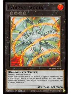 Evolzar Laggia - MGED-EN028 - Premium Gold Rare - 1st Edition - Yugioh - Image 1