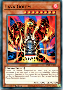 Lava Golem - RA01-EN001 - Super Rare - 1st Edition Yugioh - Image 1