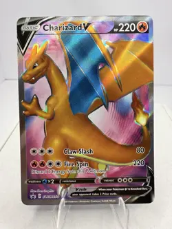 Pokemon TCG Charizard V SWSH050 SWSH: Sword & Shield Promo Card Holo NM - Image 1