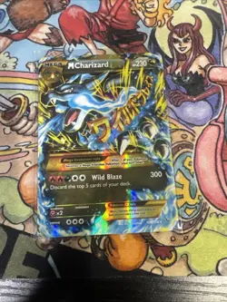 Pokemon TCG Secret Rare M Charizard EX 108/106 XY Flashfire 2014 Holo Card LP - Image 1