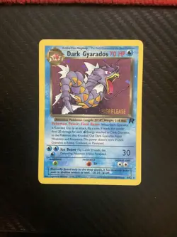 Dark Gyarados 8/82 Holo Team Rocket Prerelease Promo Pokemon Card - NM - Image 1