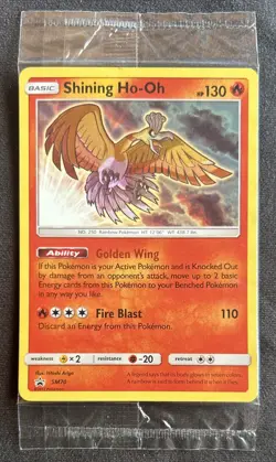 Shining Ho-Oh New & Sealed SM70 Promo Rare Pokemon Card - Image 1