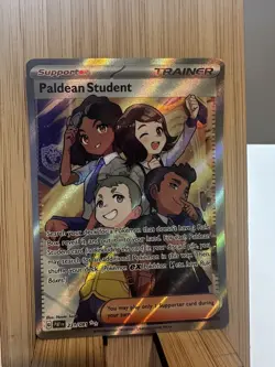 Paldean Student 231/091 Holo Shiny Pokemon TCG Card Paldean Fates 2024 NEAR MINT - Image 1