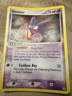 Haunter 34/112 EX FireRed & LeafGreen Pokemon Card Reverse Holo Foil Rare HP - Image 1