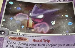 Haunter 34/112 EX FireRed & LeafGreen Pokemon Card Reverse Holo Foil Rare HP - Image 2