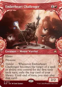 MTG - Emberheart Challenger (Showcase) - Bloomburrow - Light Play - Normal - Image 1