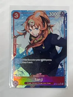 2025 One Piece Card Game Royal Blood OP10 SR English Sanji (Alt Art) OP10-005 NM - Image 1
