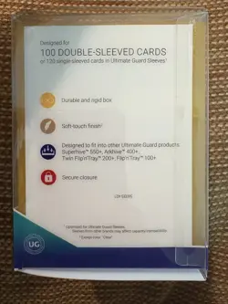 ULTIMATE GUARD AMBER BOULDER Standard Size DECK CASE 100+ NEW Card Storage Box - Image 3