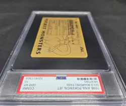 PSA 10 Mewtwo ANA Pokemon Jet Gold Boarding Pass No.3 Promo Japanese Card 1998 - Image 2