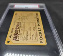PSA 10 Mewtwo ANA Pokemon Jet Gold Boarding Pass No.3 Promo Japanese Card 1998 - Image 3