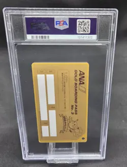 PSA 10 Mewtwo ANA Pokemon Jet Gold Boarding Pass No.3 Promo Japanese Card 1998 - Image 4