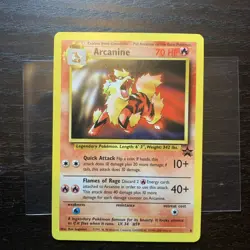 Pokemon Arcanine # 6 WOTC Black Star Promo Unplayed NM/MINT Card Clean - Image 1