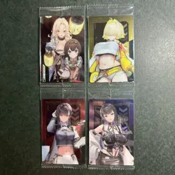 S3096 Set of 4 Eleg Marciana Mihara Nikke Goddess of Victory Wafer Card Japan - Image 1