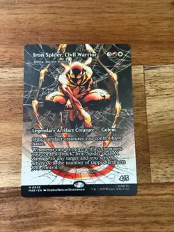 Iron Spider, Civil Warrior Alibou, Ancient Witness Spider-Man Magic MTG MAR 039 - Image 1