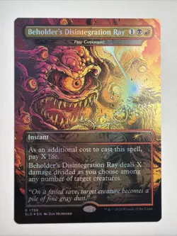 Beholder's Disintegration Ray - Fire Covenant (Rainbow Foil) Secret Lair Drop... - Image 1