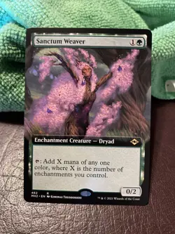 Sanctum Weaver - Borderless Extended Art - MTG Modern Horizons 2 Unplayed NM - Image 1