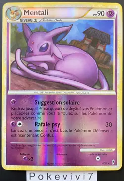 Carte Pokemon MENTALI 4/95 HOLO REVERSE L'Appel des Legendes FR OCCASION - Image 1