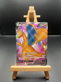 Pokemon Karte: Glurak V SWSH050 Black Star Promo Near Mint Deutsch - Image 1