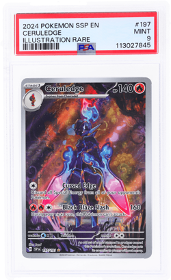 2024 Pokemon Scarlet and Violet Surging Sparks Ceruledge PSA 9 - Image 1