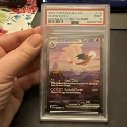 PSA 9 MINT Charizard ex SIR Scarlet & Violet 151 #199 Pokemon Card (2023) - Image 1