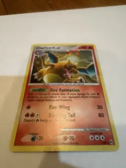 Pokemon TCG Charizard 1/99 Arceus Non-Holo Rare Card LP Condition - Image 1