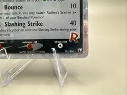 2004 POKEMON SCYTHER EX TEAM ROCKET RETURNS 102/109 ROCKET'S SCYTHER EX-HOLO TCG - Image 4