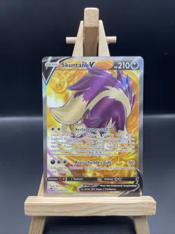 Pokemon - Skuntank V 180/195 - Silberne Sturmwinde - Ultra Rare - Deutsch - Image 1